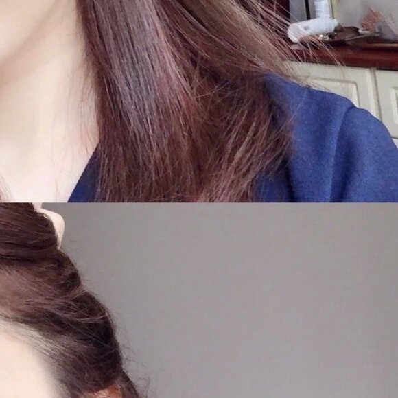 T style inspired 925 sterling silver  heart shape blue enamel earring - Picture 4 of 4